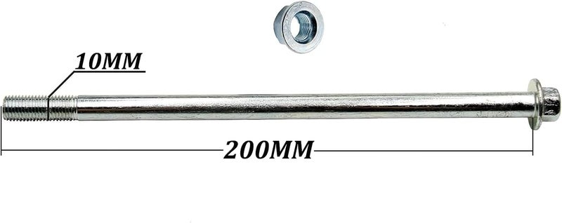 Greesp 10mm Rear Wheel Rim Axle For Jonway 50cc 125cc Scooter Motorcycle Dirt Bike QUAD ATV (200mm) - Image 2